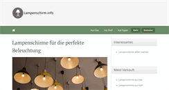 Desktop Screenshot of lampenschirm.info