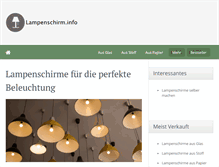 Tablet Screenshot of lampenschirm.info